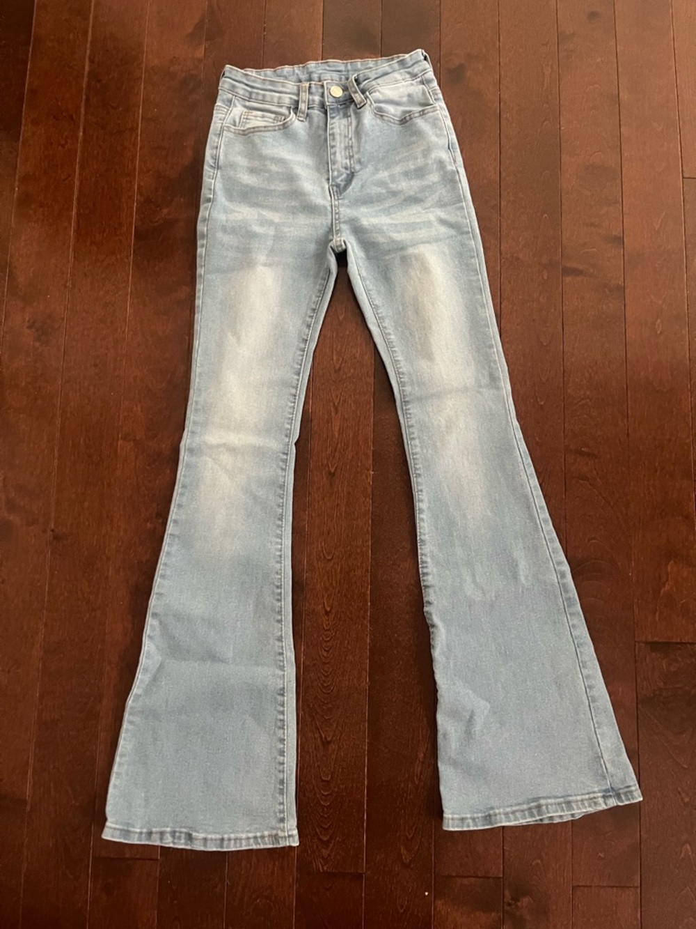 Shein Light Blue Women's Flared Jeans